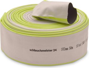 Ø 4 Zoll - 102 mm, 50 Meter Industrieschlauch | Bauschlauch | Flachschlauch