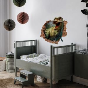 Muralo Wandtatto Wandsticker für Jugendzimmer Kinderzimmer Dinosaurier Dino Aufkleber 80 cm x 60 cm