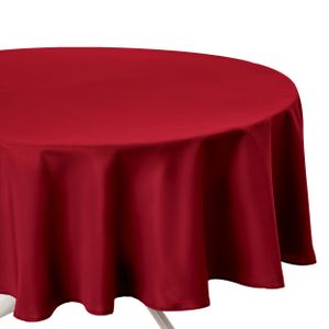 Atmosphera Créateur d'intérieur Runde Tischdecke Polyester rot 180 cm