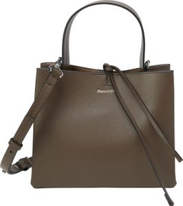 Marc O'Polo Leder Handtasche Umhängetasche Pany Crossbody Bag Pure Brown braun