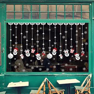 Fensterbilder Weihnachten Selbstklebend Abnehmbare Fensterdeko Statisch Haftende PVC Aufkleber Winter Dekoration Fensterdeko Set 4 Blatt