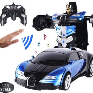 2 in 1 1:14 Transformer Auto Rennauto Roboter mit Fernbedienung Kinder Spielzeug Transformers Toys  Fernbedienung