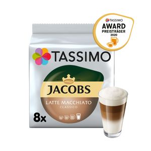 Tassimo Kapseln Jacobs Typ Latte Macchiato Classico | 8 Kaffeekapseln