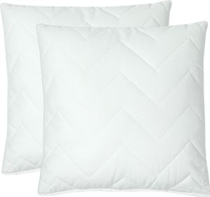 2er Set Kopfkissen, 40x40 cm,  180 g Polyesterhohlfaser, weiß