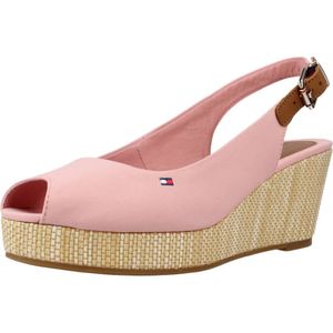 Tommy Hilfiger Damen Sling Sandalette in Rosa, Größe 41