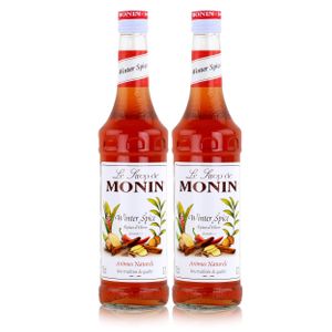 Monin Sirup Winter Spice 700ml - Cocktails Milchshakes Kaffeesirup (2er Pack)