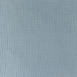 Organic Musselin Kim Hell Jeans, Uni 150 g/m², 100 Baumwolle, glatt/fein, 0,5 m, Meterware