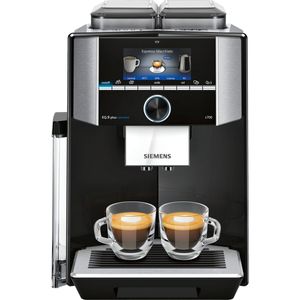 Siemens EQ.9 s700 Freistehende Espressomaschine 2,3 L - Kaffeemaschine (Freistehend, Espressomaschine, 2,3 L, Integriertes Mahlwerk, 1500 W, Schwarz, Edelstahl)