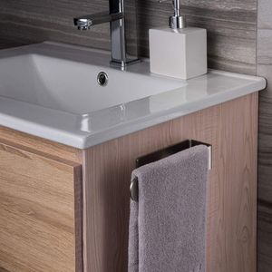 Handtuchhalter ohne Bohren Handtuchstange Selbstklebend Handtuchring für Badezimmer Küche, Edelstahl Gebürstet