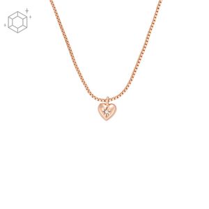 Fossil JFS00610791 Halskette Damen True Love Synthetischer Diamant Rosévergoldet