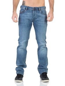 Diesel Herren Jeans Regular Slim-Straight Hose Männer Model: SAFADO-X, Farbe: Blau RM066, Größe: W36 L32