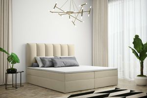 Skriňová posteľ Grekpol Long s taštičkovým pružinovým matracom H3 18 cm a topperom 5 cm, čalúnená posteľ s podnožou (farba: Riviera 21, rozmer: 180x200 cm)