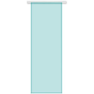 Flächenvorhang Transparent (ohne Zubehör) Maße: 60x245cm, Farbe: Türkis