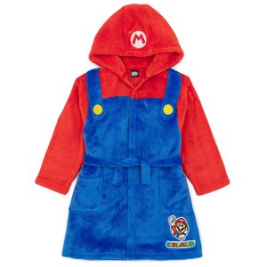 Super Mario - Morgenmantel für Kinder NS7122 (140) (Rot/Blau)