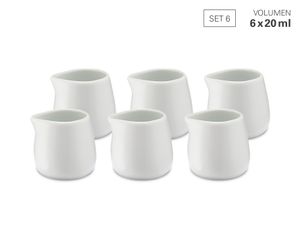 Nalewak do mleka Karl Weis 20 ml, porcelana, 6 sztuk