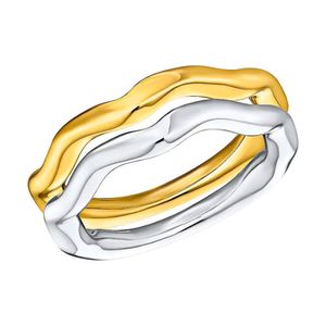 JOOP! Damen 925 Sterling Silber Ring in bicolor - 203395, Ringgröße (Durchmesser):54 (17.2 mm Ø)