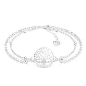 SERASAR | Armband aus Sterlingsilber [Life] mit Silber White Gold | Farbe: Silber | Länge: 23cm