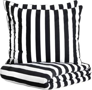HOMLA Pościel MONROE CARNIVAL z mikrofibry w czarno białe pasy 160x200 + 2*70x80 cm HOMLA Pościel MONROE CARNIVAL z mikrofibry w czarno białe pasy 160x200 + 2*70x80 cm