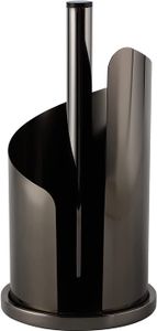 ECHTWERK Küchenrollenhalter, Rollenhalter für Küchentücher, Papierrollenhalter aus Edelstahl, Stehend, Black-Edition, 15,5 x 33 cm, EW-KR-1759S