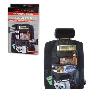 Dino Auto Spielzeugtasche Rückenlehnenschutz Sitzschutz schwarz inkl Kühl Tasche