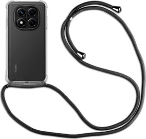 Handykett für Xiaomi Redmi Note 14 Pro+ Hülle mit Kordel Handyhülle mit Band in Schwarz Handykett für Xiaomi Redmi Note 14 Pro+ Hülle mit Kordel Handyhülle mit Band in Schwarz