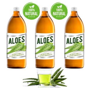 3l Aloe Vera Saft Direktsaft unverdünnt 100% Premium 3 x 1 Liter