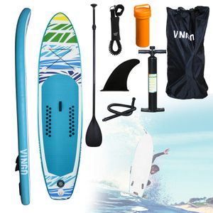 Wolketon 320cm Surfbretter Surfboard SUP Aufblasbares Stand up Paddle Board Set Ideal für Einsteiger Tragkraft Bis 130 kg,320x76x15cm