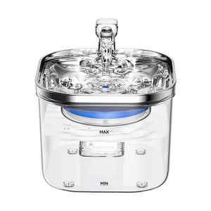 MAMA-COCO Katzenbrunnen,Automatische Trinkbrunnen für Katze und Hunde,Ultraleiser Wasserbrunnen,68oz/2L mit 3 Filtern