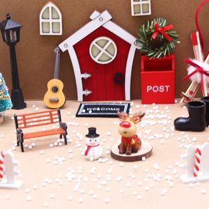 19-teilig Wichteltür Zubehör Set Weihnachten Elfentor Puppenhaus Weihnachten Fairy Oder Elfe Tür Set Miniaturmöbel DIY Dekor Tischdeko
