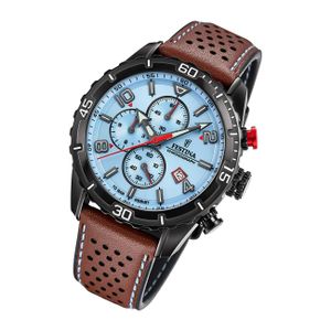 Festina Herren Uhr F20519/1 Chronograph Leder braun