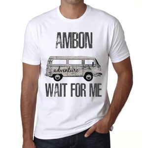 Herren Grafik T-Shirt Abenteuer warten auf mich in Ambon – Adventure Wait For Me In Ambon – Öko-Verantwortlich Vintage Jahrgang Kurzarm Lustige Druck