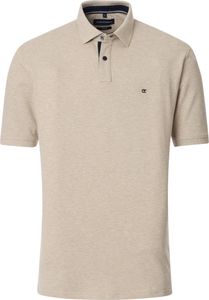CASAMODA Herren Poloshirt Kurzarm Regular-Fit Beige 4XL