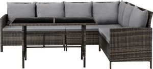 SVITA MADISON Polyrattan Lounge Gartenmöbel Rattan Set in Braun SVITA MADISON Polyrattan Lounge Gartenmöbel Rattan Set in Braun