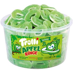 Trolli Saure Grüne Apfelringe Schaumgummi Fruchtgummi 150 Stück 1200g