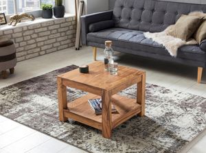 Wohnling Massivholz Akazie Couchtisch 60 x 60 x 45 cm; WL1.571