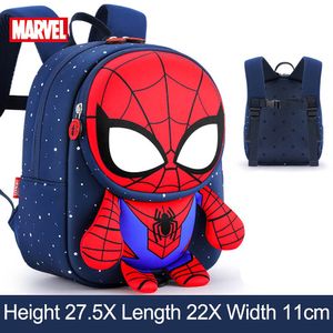 Spider-Man Schultasche Kindergarten Jungen Kinder Cartoon Kleiner Rucksack Captain America Travel Light Bag