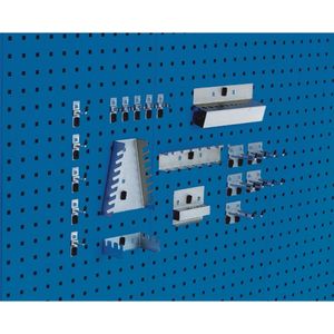 Werkzeughaltersortiment 20-tlg.verzinkt f.Lochplat