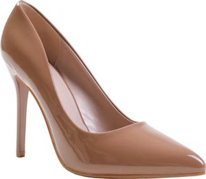 Where's That From - Damen Pumps "Kyra", Patent Kunstleder WM177 (41 EU) (Mokka)