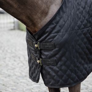 Kentucky Horsewear Stable Rug Stalldecke mit künstlichem Kaninchenfell 0g, Größe:155, Farbe:black