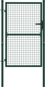 vidaXL Zauntor Stahl 100 x 125 cm Grün