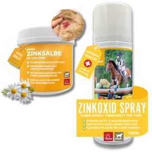 Erste Hilfe Set I Zinkspray + Zinksalbe für Hunde Pferde & Katzen