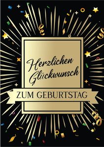 Friendly Fox Geburtstagskarte runder Geburtstag - Geburtstag Glückwunschkarte zum Geburtstag - große Happy Birthday Karte inkl. Umschlag - Klappkarte Geburtstag Karte Männer Frauen (Glückwunsch)
