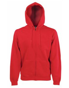 Classic Hooded Sweat Jacket - Farbe: Red - Größe: L