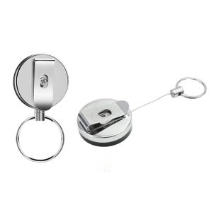INF Výsuvný kroužek na klíče s funkcí jojo a šňůrkou 62 cm 2 balení
