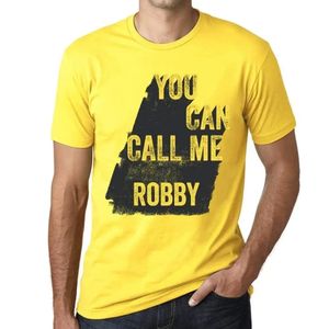 Herren Grafik T-Shirt Du kannst mich Robby nennen – You Can Call Me Robby – Öko-Verantwortlich Vintage Jahrgang Kurzarm Lustige Druck Geburtstag