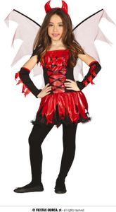 Feuerteufel Kinder Haarreif, Flügel, Kleid, Armstulpen, Schwanz, Größe: 10 - 12 Jahre Farbe: Rot Feuerteufel Kinder Haarreif, Flügel, Kleid, Armstulpen, Schwanz, Größe: 10 - 12 Jahre Farbe: Rot