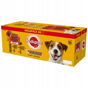 Mokra karma dla dorosłych psów Pedigree Mix Smaków 40x100g