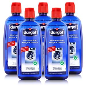 Durgol Waschmaschinen Reiniger & Entkalker 500ml - Gegen Kalk (5er Pack)