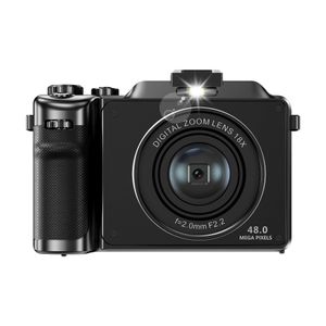 INF Digitální fotoaparát 4K/48MP/18X digitální zoom/anti-shake/automatické ostření/duální fotoaparát Black