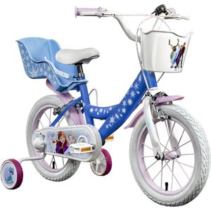 Disney Frozen 3 14 Zoll Kinderfahrrad Fahrrad Mädchenfahrrad ab 3,5 Jahre Kleinkinderfahrrad Stützräder Schutzblech